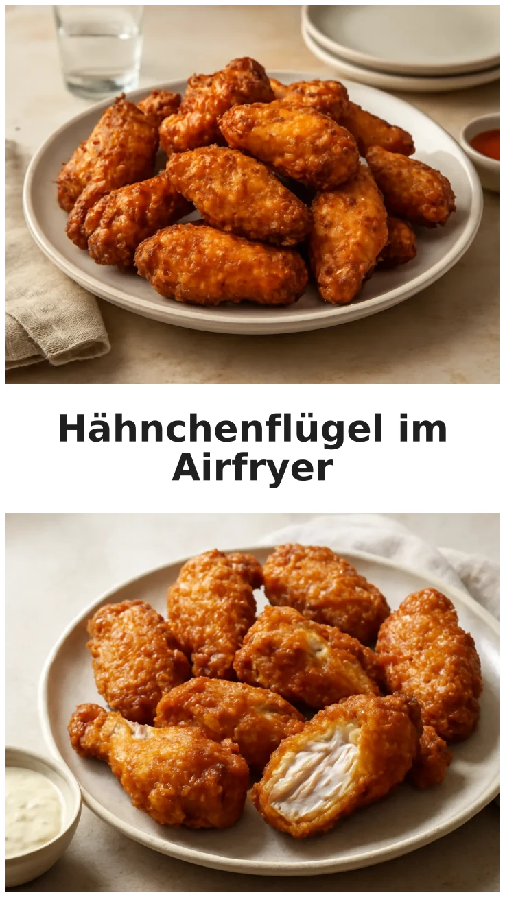 Goldbraune Hähnchenflügel im Airfryer 3 Goldbraune Hähnchenflügel im Airfryer zubereiten